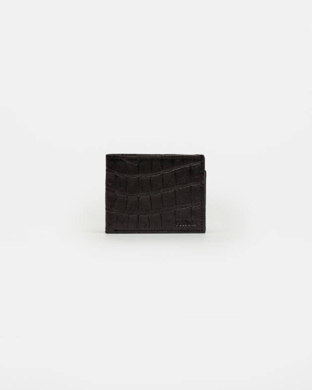 PRÜNE BILLETERA DE HOMBRE BERNARD EN CUERO GRABADO CROCO
