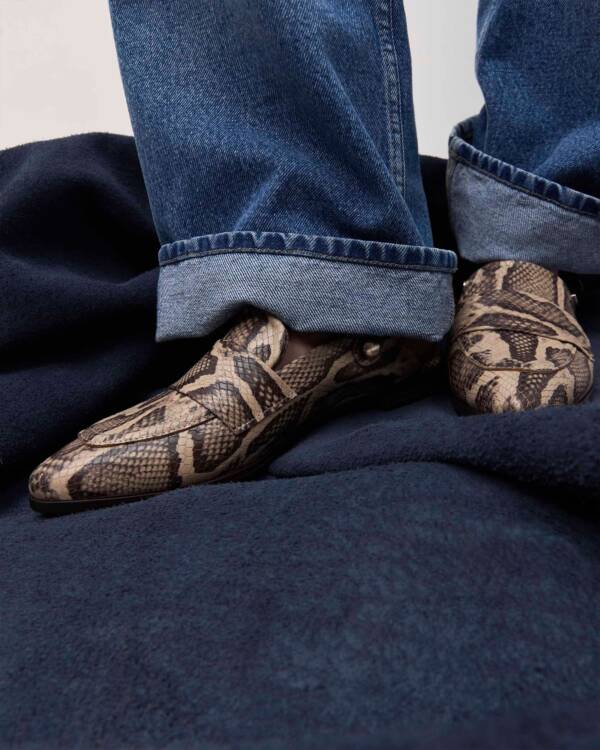 PRÜNE MULE ALBA EN CUERO SNAKE PRINT - Image 2