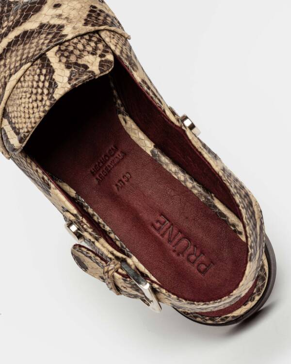 PRÜNE MULE ALBA EN CUERO SNAKE PRINT - Image 3