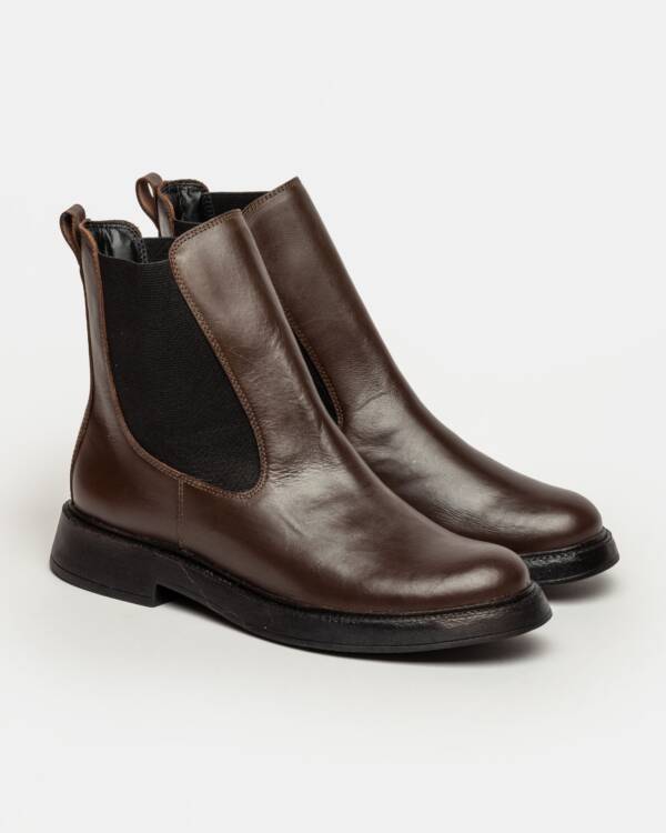 PRÜNE BOTA CAÑA BAJA MORRISEY EN CUERO LISO - Image 2