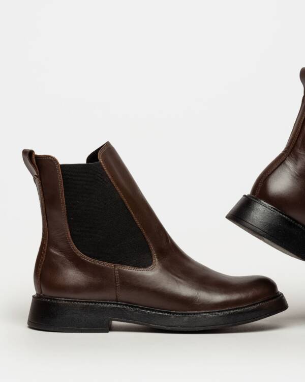 PRÜNE BOTA CAÑA BAJA MORRISEY EN CUERO LISO - Image 3
