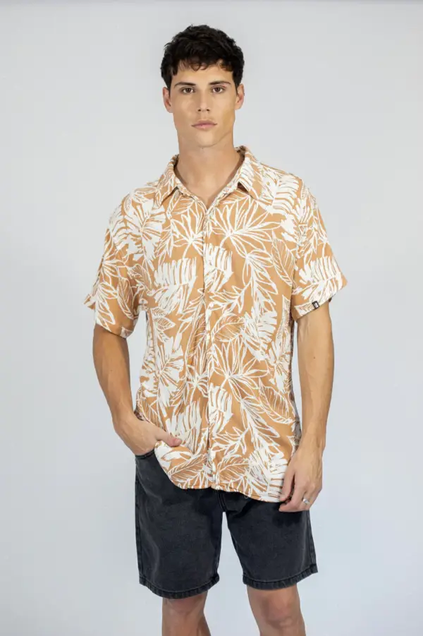 MANKI CAMISA FICUS CAMEL - Image 4