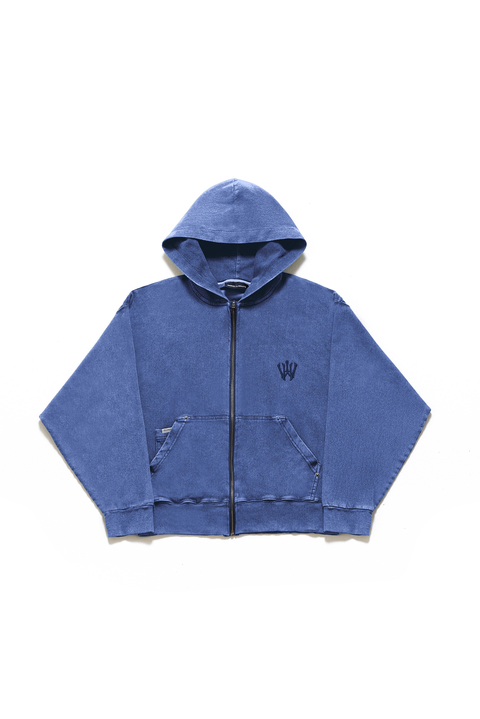 HARVEY WILLYS CAMPERA LONG ZIP DENIM PURPLE