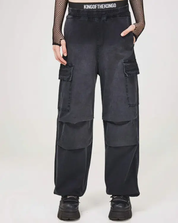 KING OF THE KONGO PARACHUTE WASH BLACK - Image 2