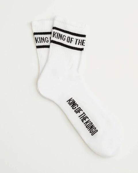 KING OF THE KONGO SOCKS CLASSIC WHITE