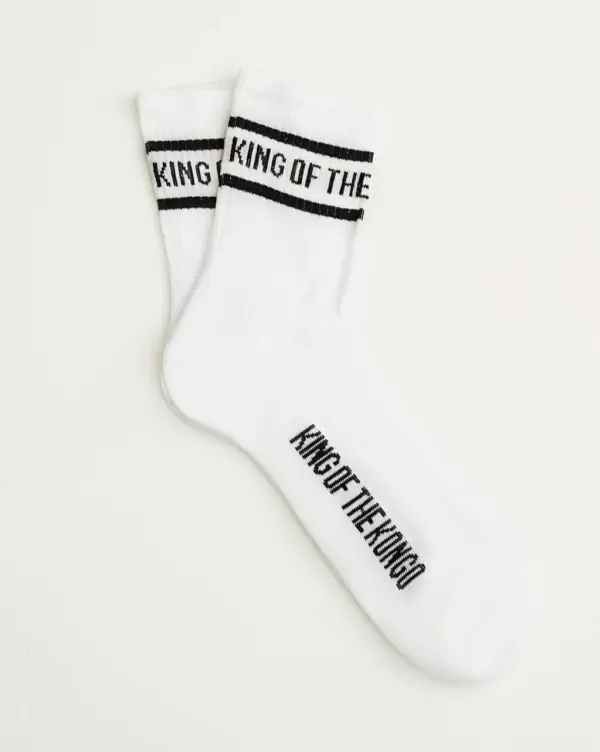 KING OF THE KONGO SOCKS CLASSIC WHITE - Image 2