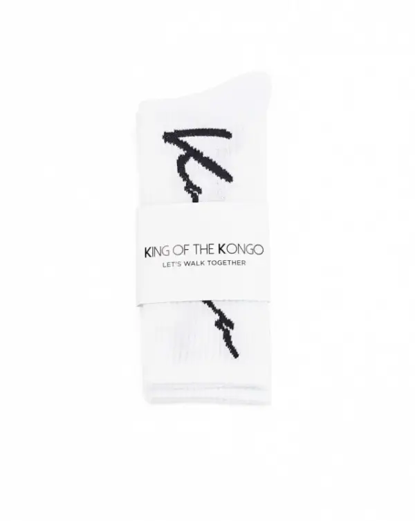 KING OF THE KONGO SOCKS ESSENTIAL WHITE - Image 3