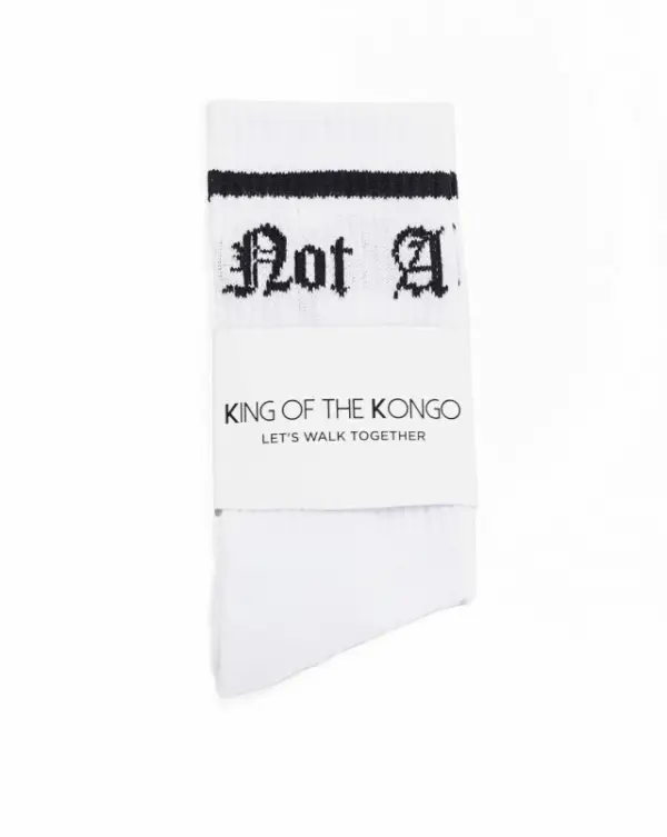 KING OF THE KONGO SOCKS NOT A BRAND WHITE - Image 3
