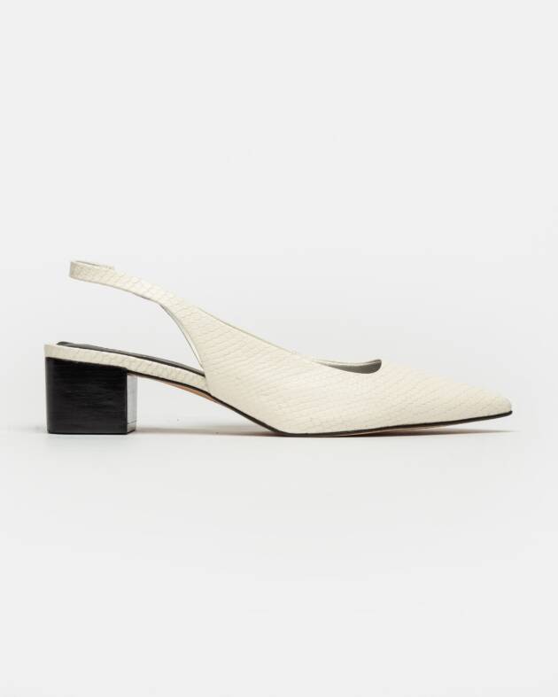 PRÜNE STILETTO MARGA EN CUERO SNAKE PRINT