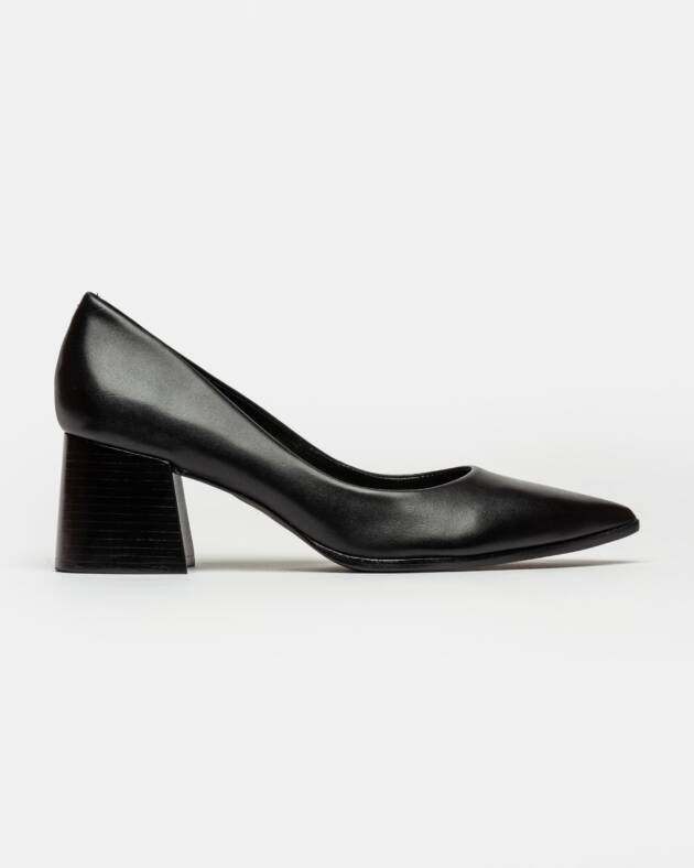 PRÜNE STILETTO EVA EN CUERO LISO