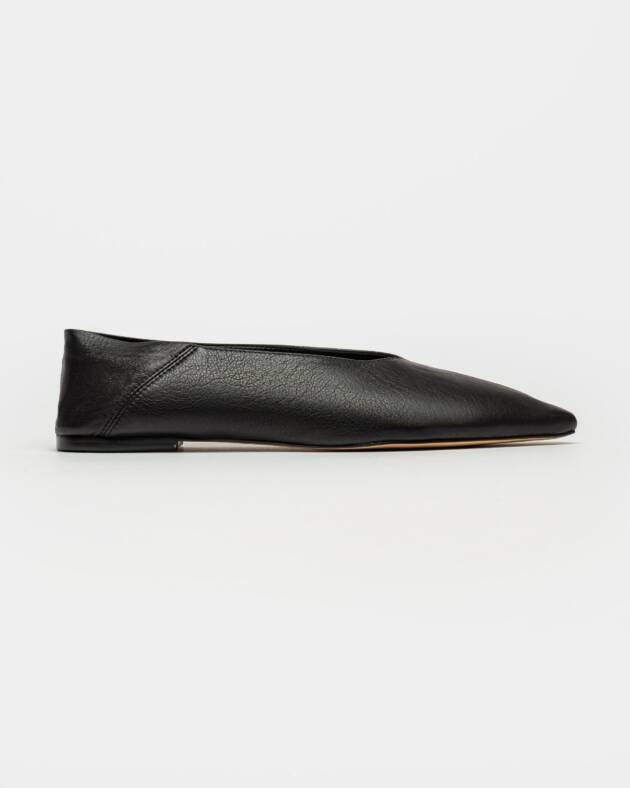 PRÜNE BALLERINA BERTA EN CUERO LISO