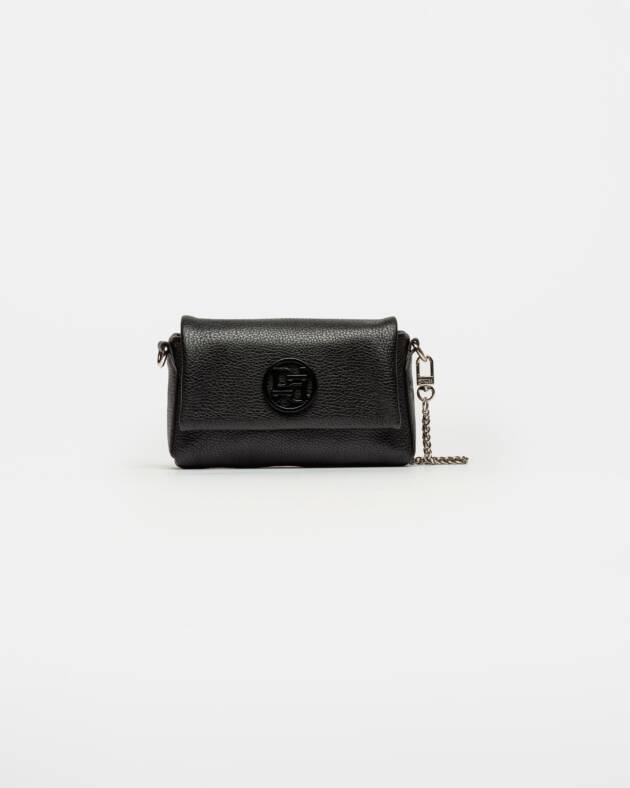 PRÜNE MINI BAG BLOOM EN CUERO GRANEADO