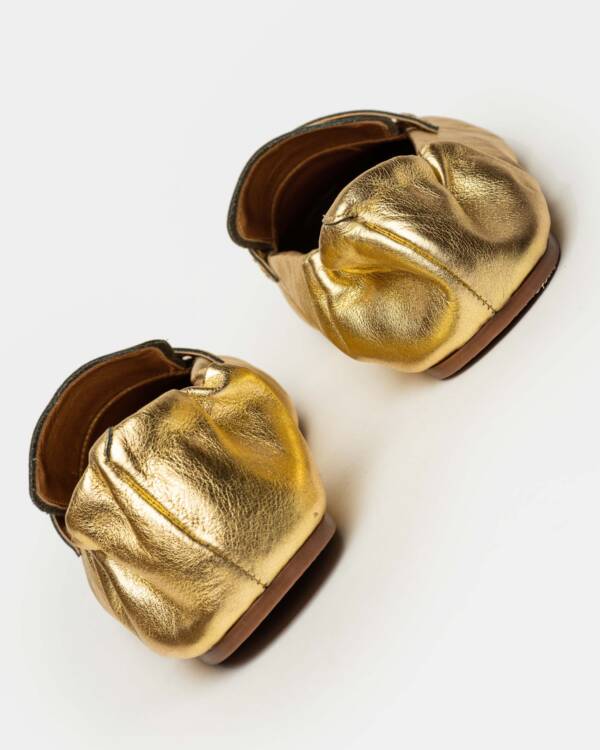 PRÜNE MOCASÍN SIENA EN CUERO METALIZADO - Image 3