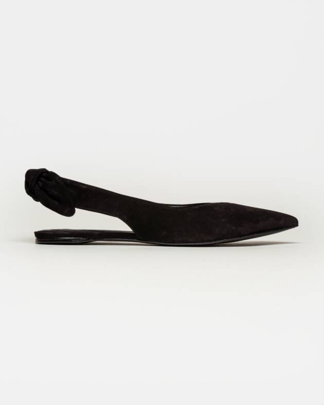 PRÜNE MULE CLAIRE EN CUERO NOBUK