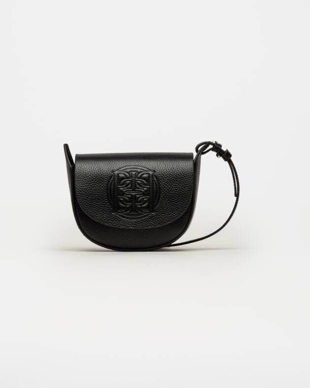 PRÜNE MINI BAG AURA EN CUERO GRANEADO