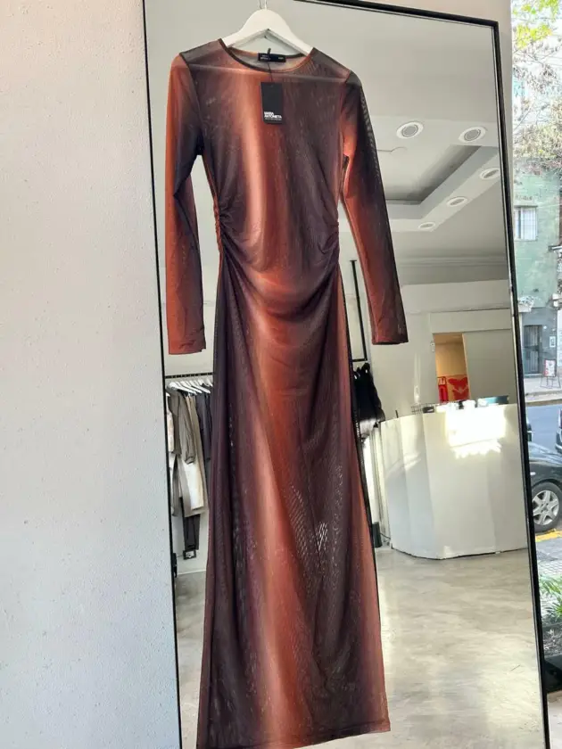 MARIA ANTONIETA VESTIDO SYRAH LARGO MICORTUL IMPORTADO