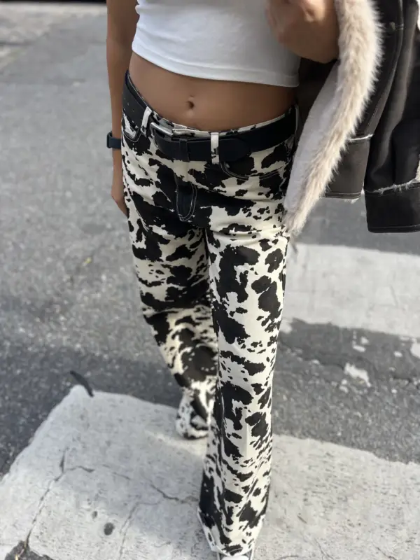 MARIA ANTONIETA PANT COW DENIM - Image 2